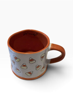 Global Design Connections Candy Corn Mug One Size White Orange